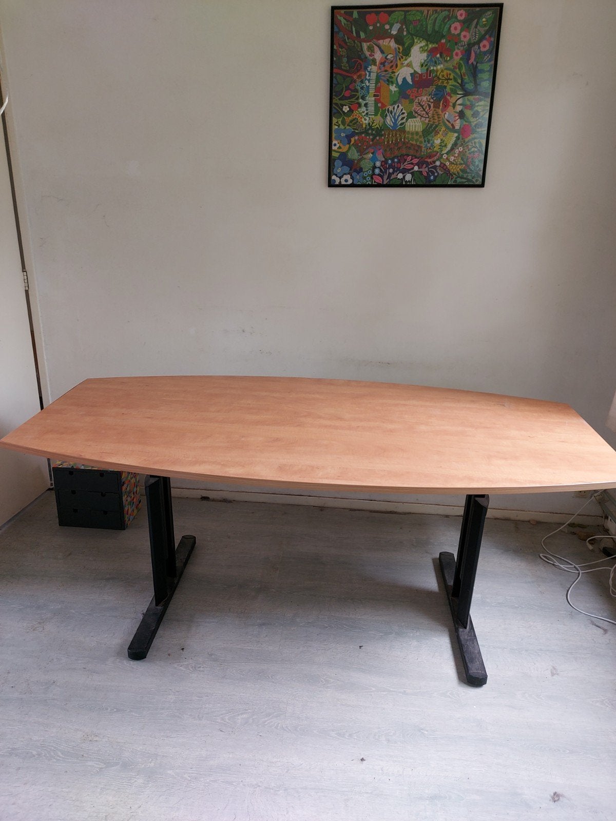 Gratis bureau vergadertafel 1.80, Huis en Inrichting, Gebruikt, 200 cm of meer, Rechthoekig, 50 tot 100 cm