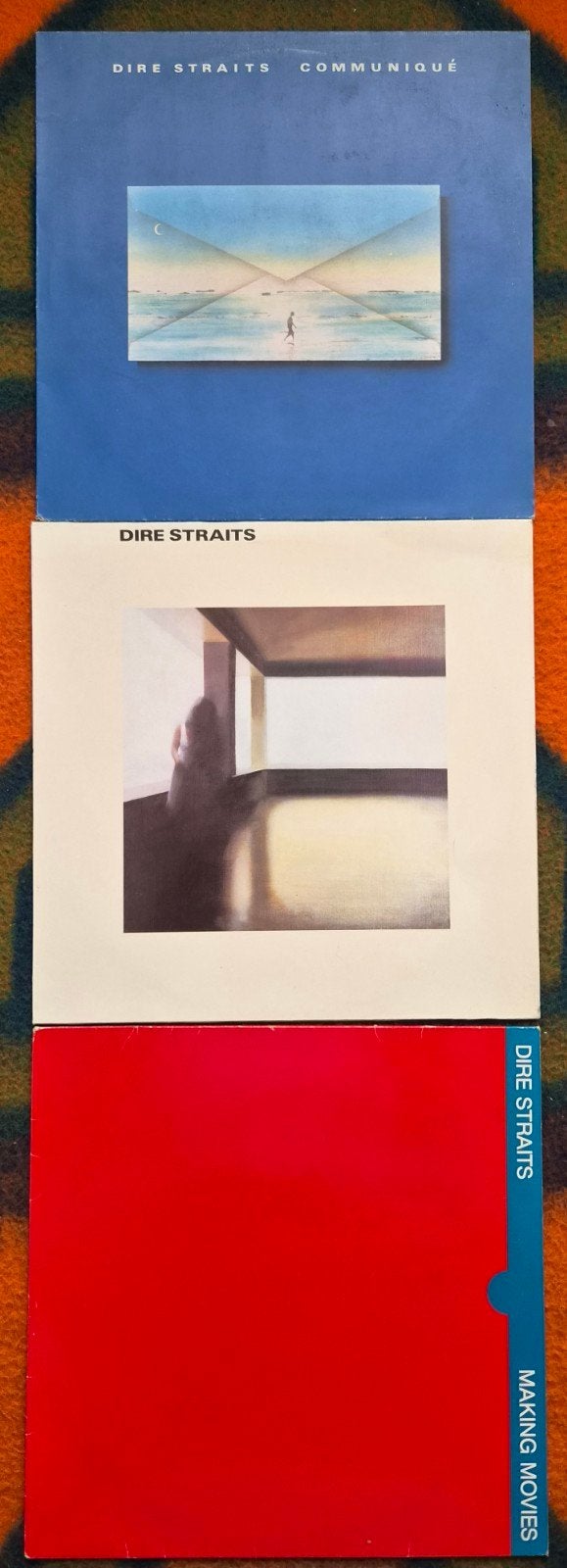 Dire Straits LP's: Communiqué, Dire Straits, Making Movies, Cd's en Dvd's, LP, Rock, Gebruikt, Originele persing