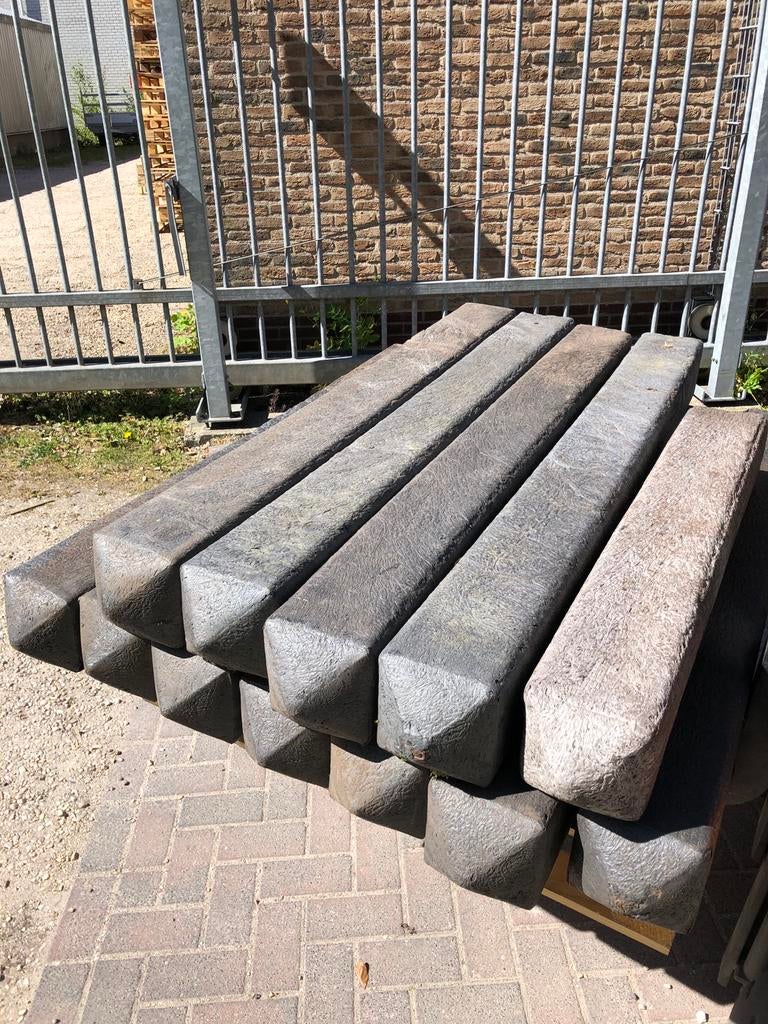 Kunstof palen 15/15/140 gebruikt, Tuin en Terras, Palen, Balken en Planken, Ophalen, Gebruikt, Minder dan 180 cm, Overige typen