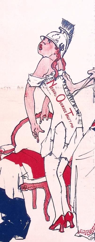 Spotprent over de Nederlandse handelsmaatschappij NOT, Ophalen