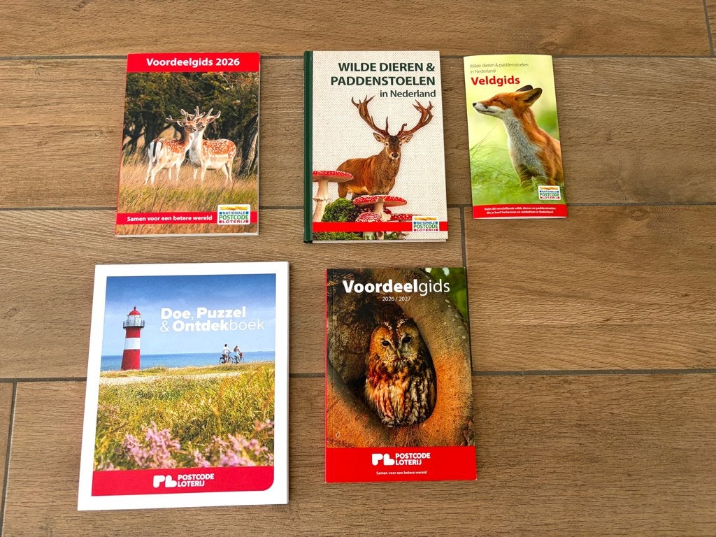 Wilde dieren & Paddenstoelen , Veldgids, 2 Voordeelgidsen, Ophalen, Nieuw, Natuur algemeen