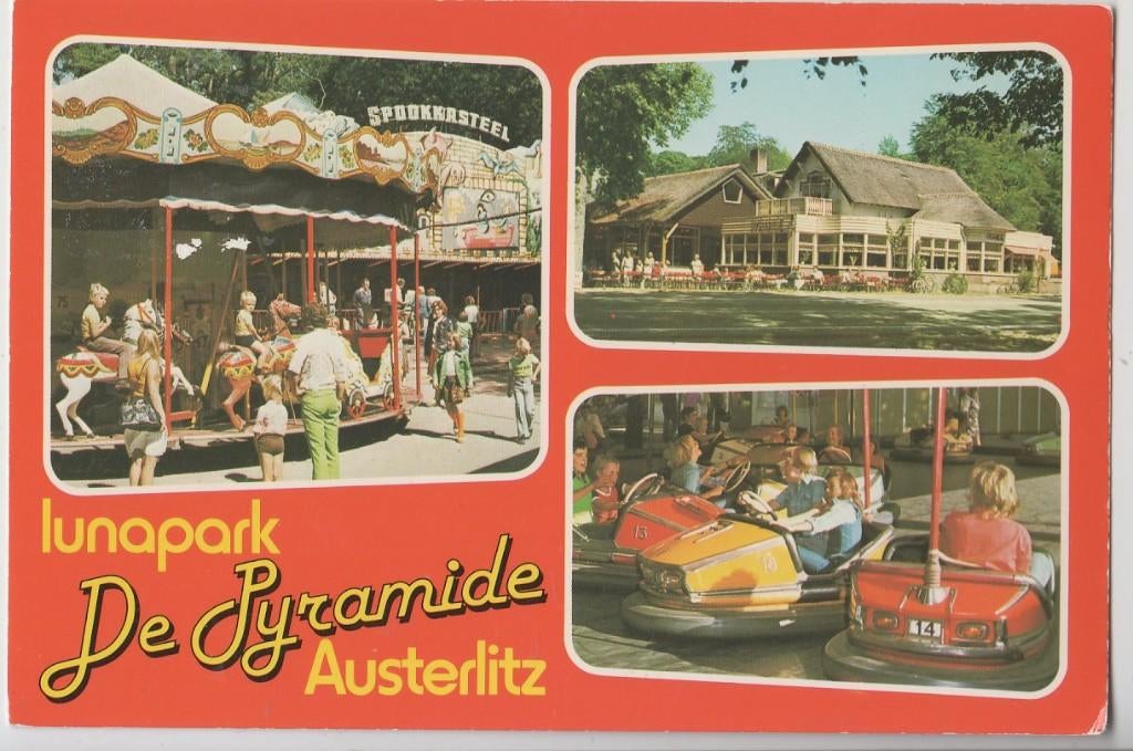 Lunapark De Pyramide van Austerlitz Draaimolen Botsauto, Verzamelen, Ophalen of Verzenden, 1980 tot heden, Ongelopen, Utrecht