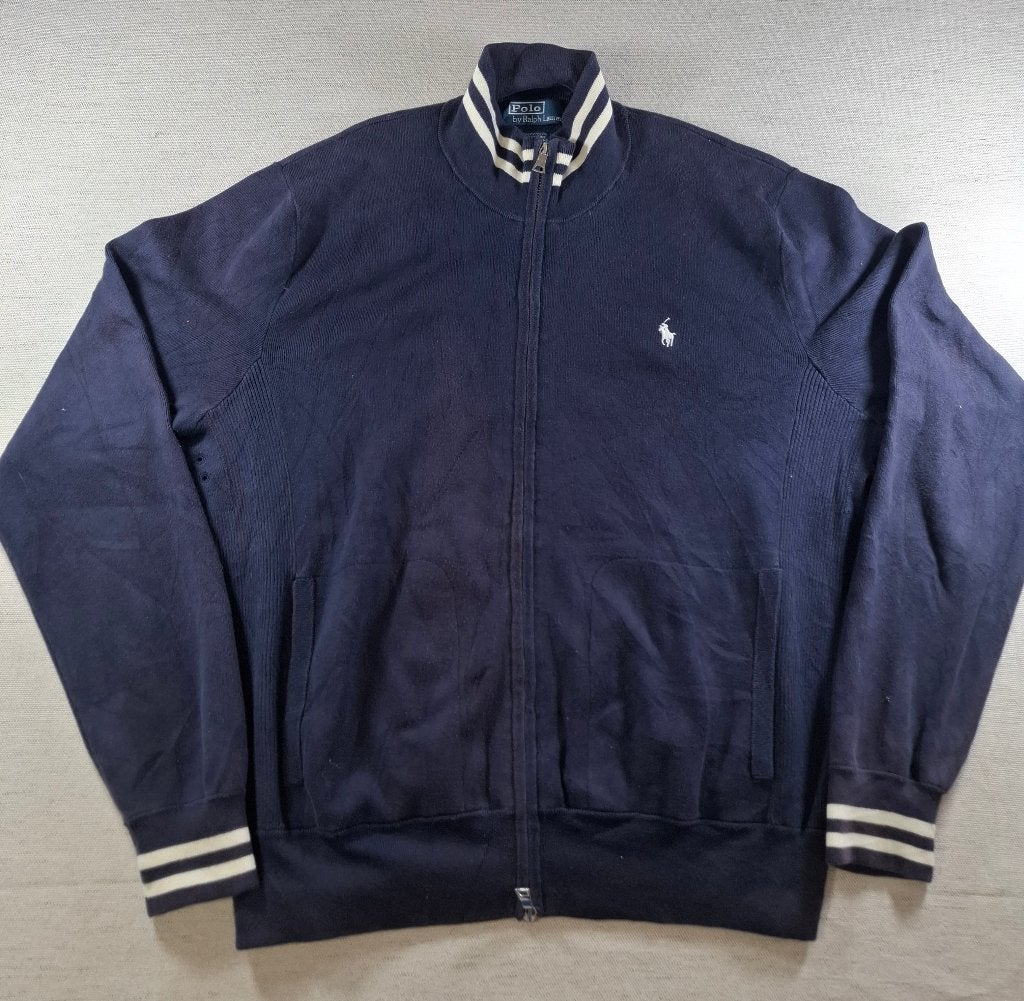 Polo Ralph Lauren Vest met Rits – Navy, Maat XXL, Overige maten, Polo Ralph Lauren, Gedragen, Verzenden