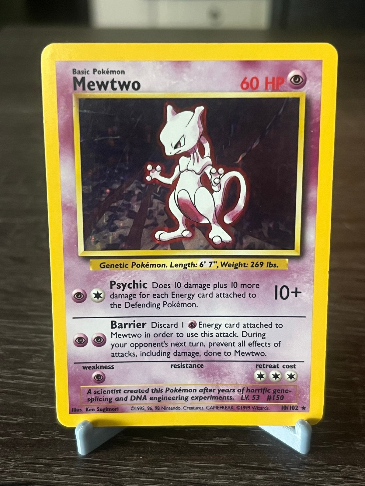 Mewtwo (10/102) - Base Set - EX/Good, Ophalen of Verzenden, Gebruikt, Losse kaart