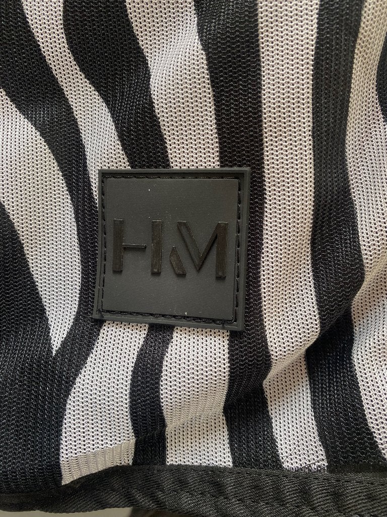 HKM nieuwe vliegendeken zebra met hals en buikflap 115/165, Meerkleurig, Vliegendeken, Nieuw, Ophalen of Verzenden
