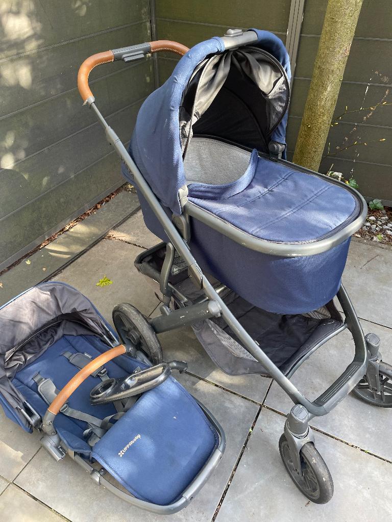 Uppababy Vista kinderwagen with bassinet and toddler seat, Ophalen, Gebruikt, Combiwagen, Overige merken