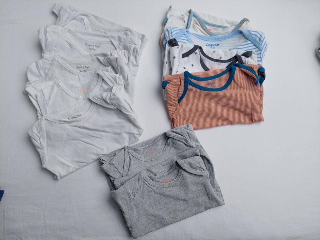 Rompers met korte mouw - Maat 74, Ophalen of Verzenden, Gebruikt, Diverse merken, Jongetje of Meisje