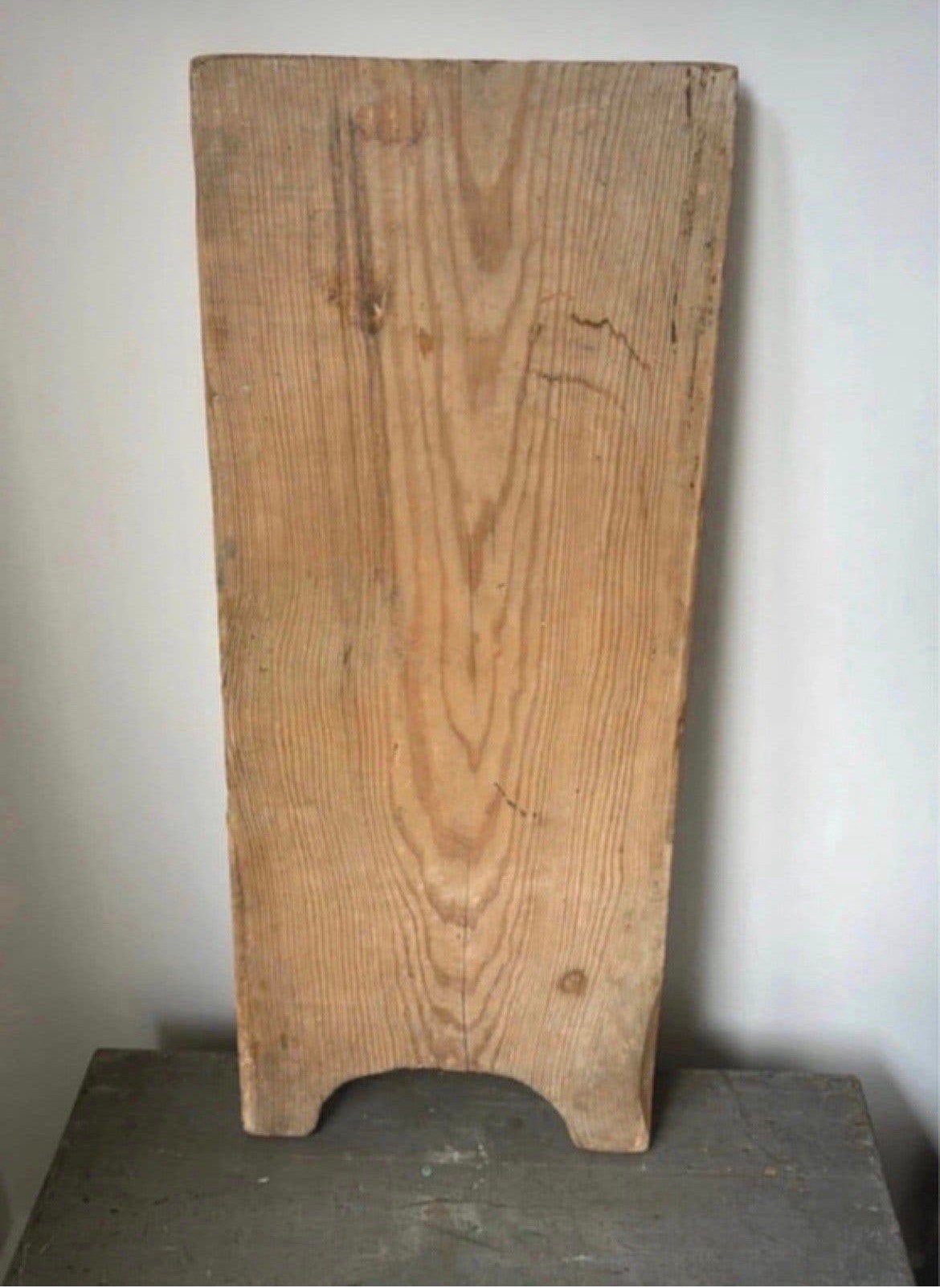 Oude franse houten wasplank / hapjesplank/ met kaarsen, Verzenden
