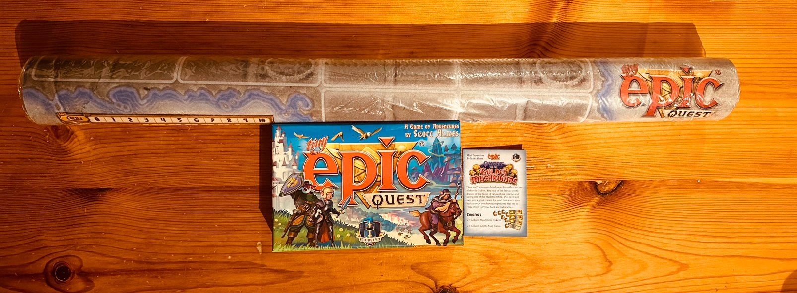 Tiny Epic Quest + Expansion + HUGE Playmat (Engels), Hobby en Vrije tijd, Gezelschapsspellen | Bordspellen, Een of twee spelers