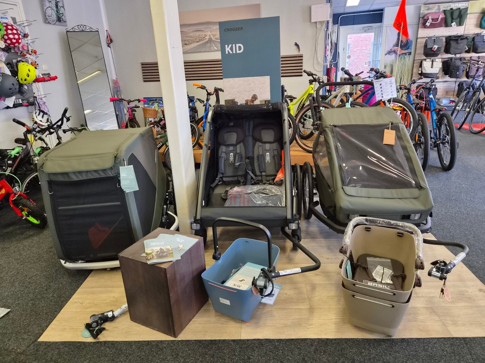 Croozer Fietskarren: Voor Kind, Hond of Bagage, Vering, 80 kg of meer, Nieuw, Croozer
