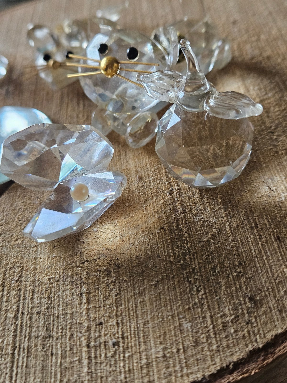 Miniatuur Collectie: Uil, Kat, Muis, Sche, Gebruikt, Sklarny, Swarovski, Onbekend, Ophalen of Verzenden