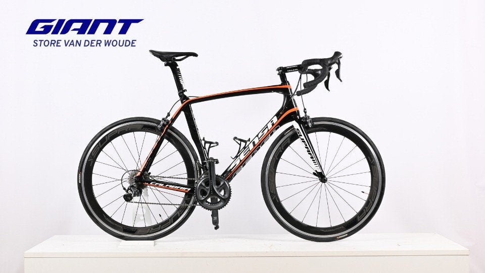 Sensa Calabria + extra wielset en stuu 11 versn. met Velgrem, Fietsen en Brommers, Fietsen | Racefietsen, Gebruikt, Carbon, Heren