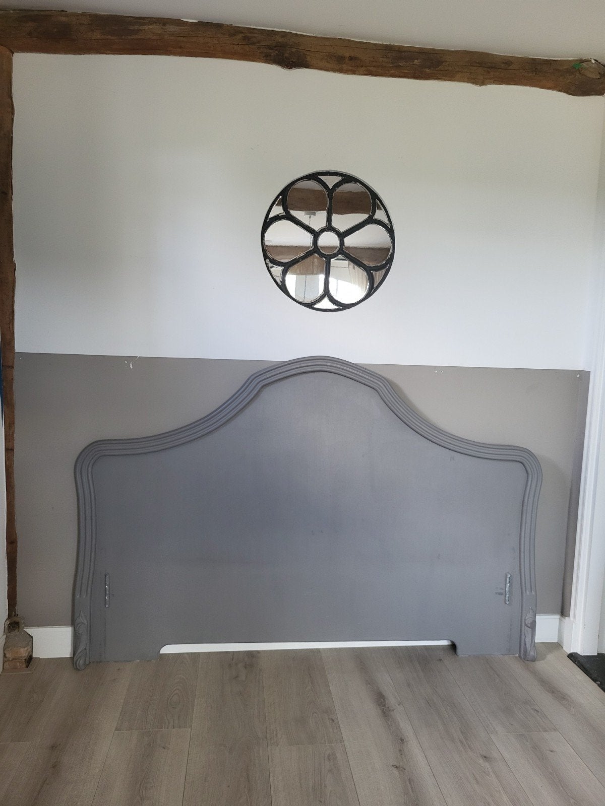 Landelijk hoofdbord 160x200 (incl. bedombouw), Huis en Inrichting, Slaapkamer | Bedden, Ophalen, Tweepersoons, 160 cm, Hout