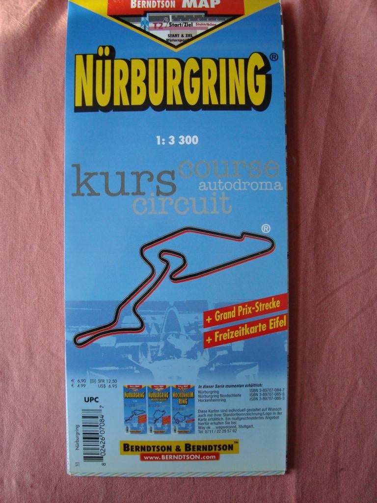 Nürburgring kaart nieuw, Ophalen of Verzenden, Nieuw, Overige merken
