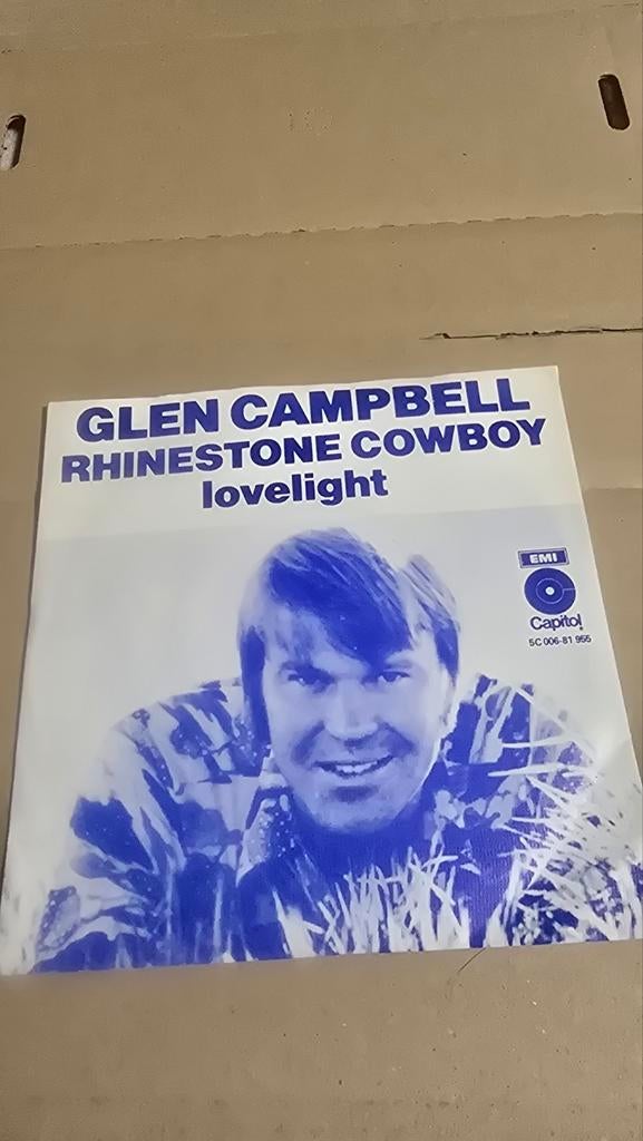 Glen Campbell - Rhinestone Cowboy / Lovelight (Single), Cd's en Dvd's, Ophalen of Verzenden, Gebruikt, Country en Western