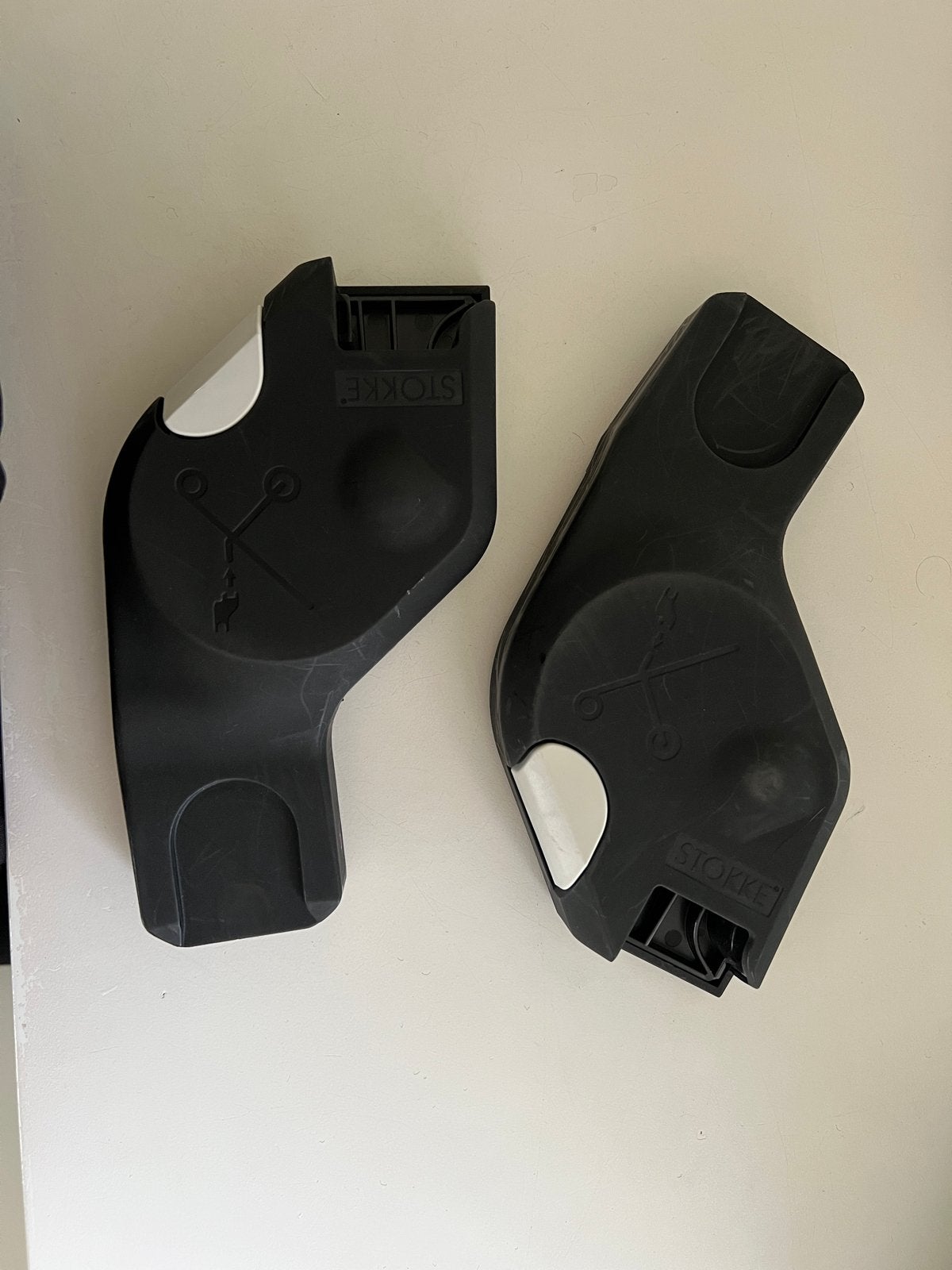 Stokke Xplory/Crusi/Scoot autostoel adapters, Gebruikt, Ophalen of Verzenden, Met autostoeltje, Kinderwagen