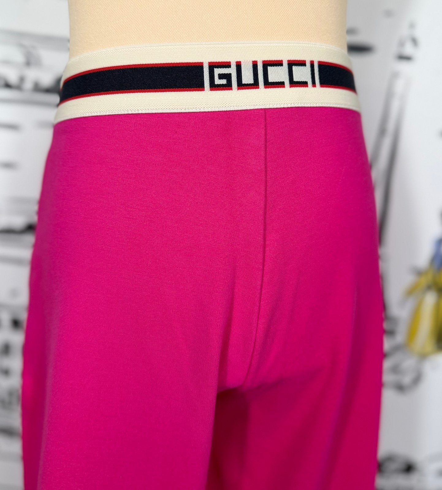 Gucci meisjes roze flared broek met logo maat 10 NIEUW, Broek, Meisje, Gucci, Nieuw