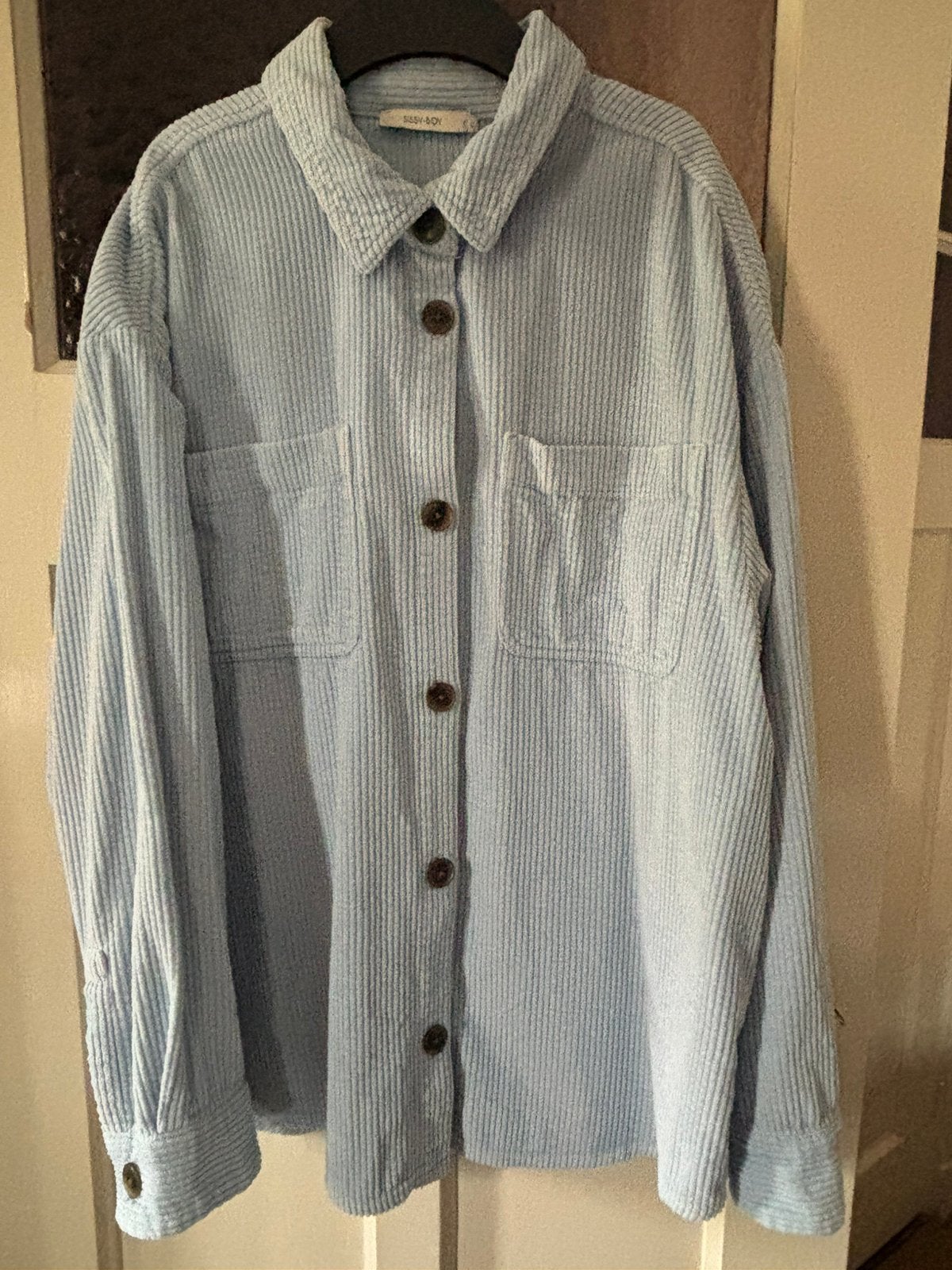 Nieuwstaat, blouse/overshirt Sissy Boy Rib, Ophalen of Verzenden, Zo goed als nieuw, Blauw, Halswijdte 39/40 (M)