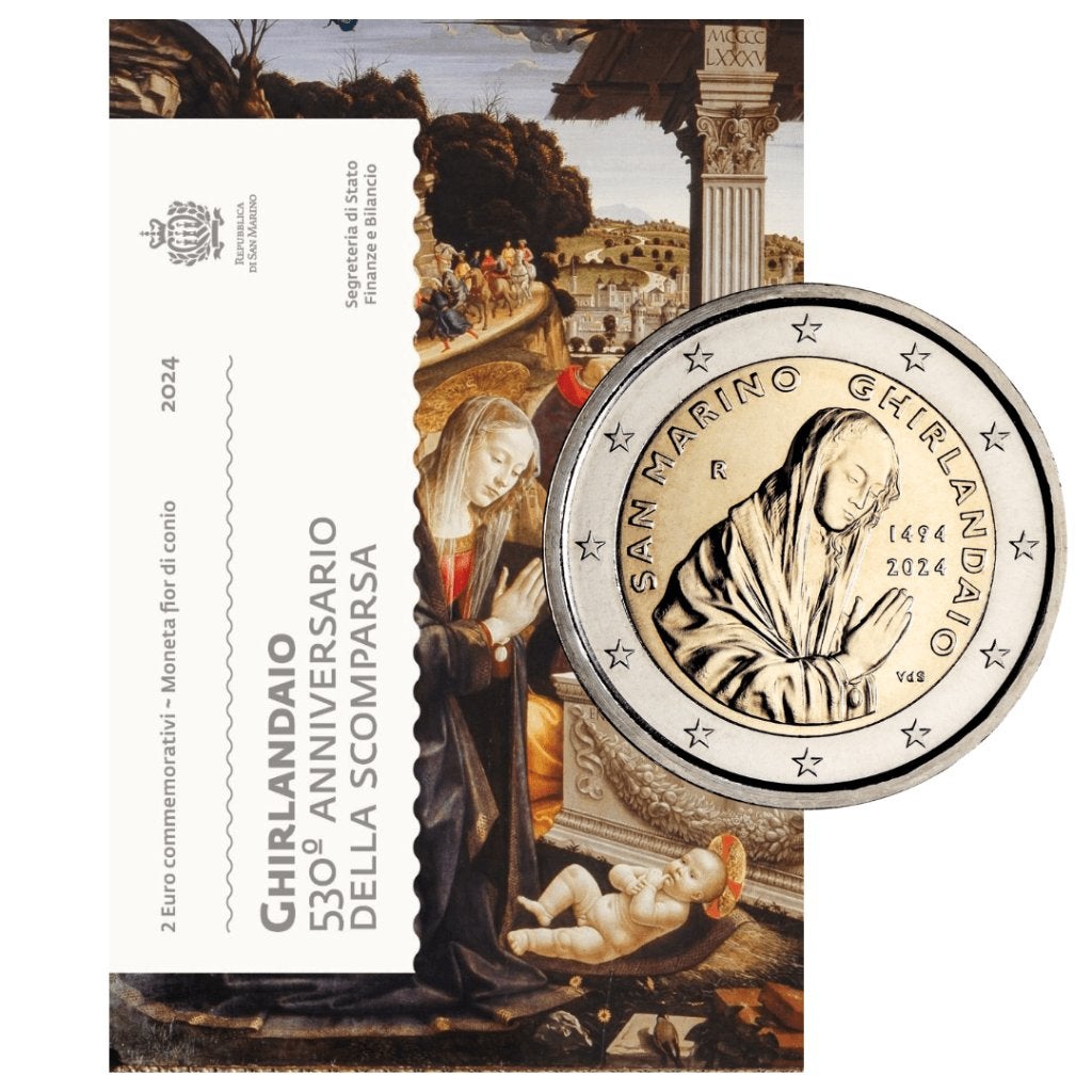 2 Euro San Marino 2024 - Ghirlandaio - UNC, Verzenden, San Marino, 2 euro, Losse munt