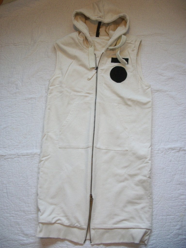 10days Lange Bodywarmer met Capuchon XL Ecru - Nieuw, Kleding | Dames, Bodywarmers, Overige kleuren, Maat 46/48 (XL) of groter