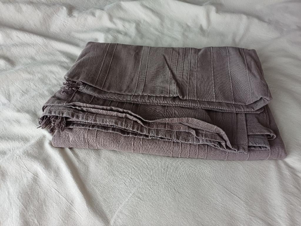Grand foulard / sprei, Huis en Inrichting, Woonaccessoires | Plaids en Woondekens, Ophalen of Verzenden, Gebruikt