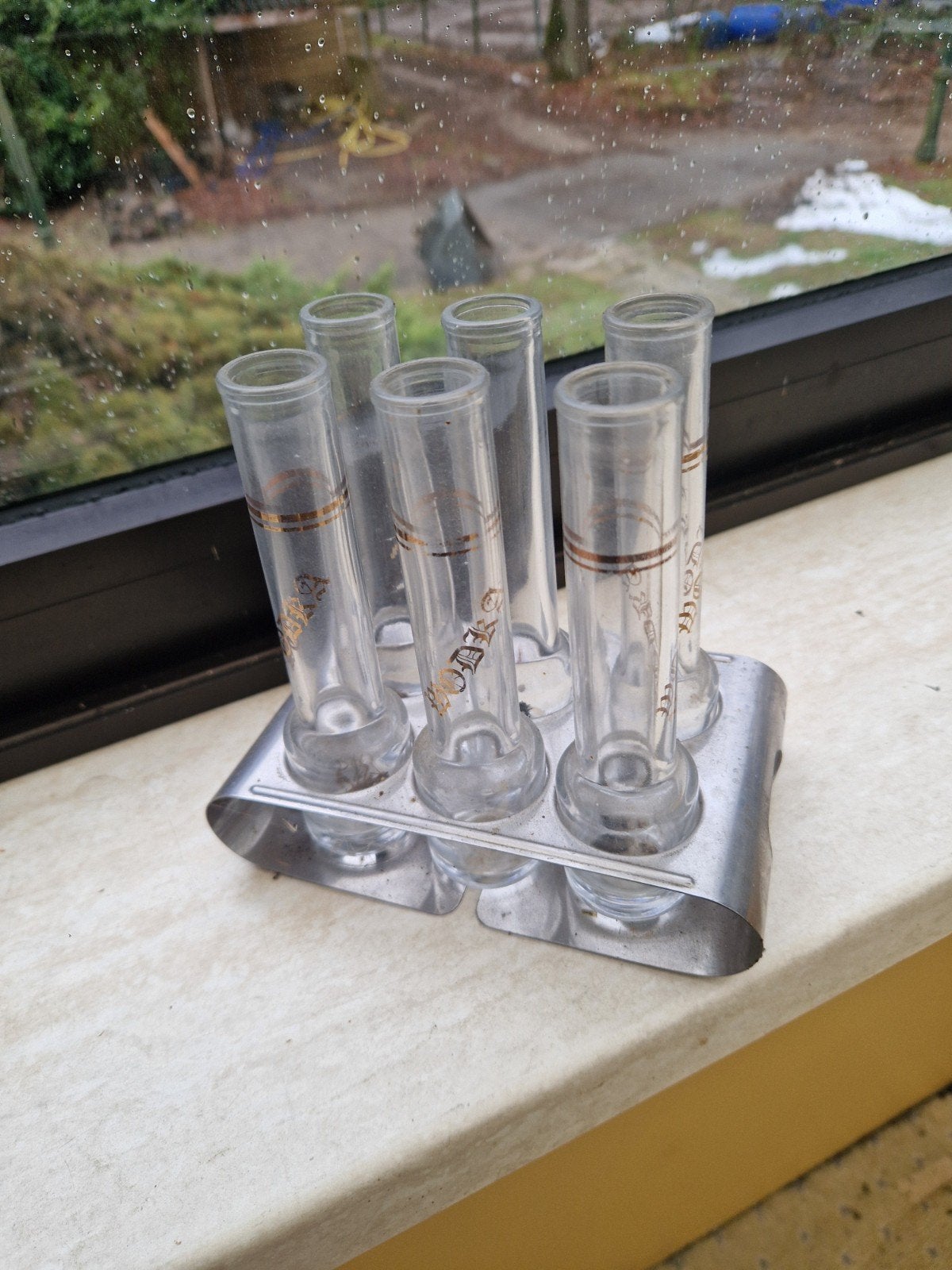 Mini vaasjes, Overige kleuren, Ophalen of Verzenden, Minder dan 50 cm, Glas