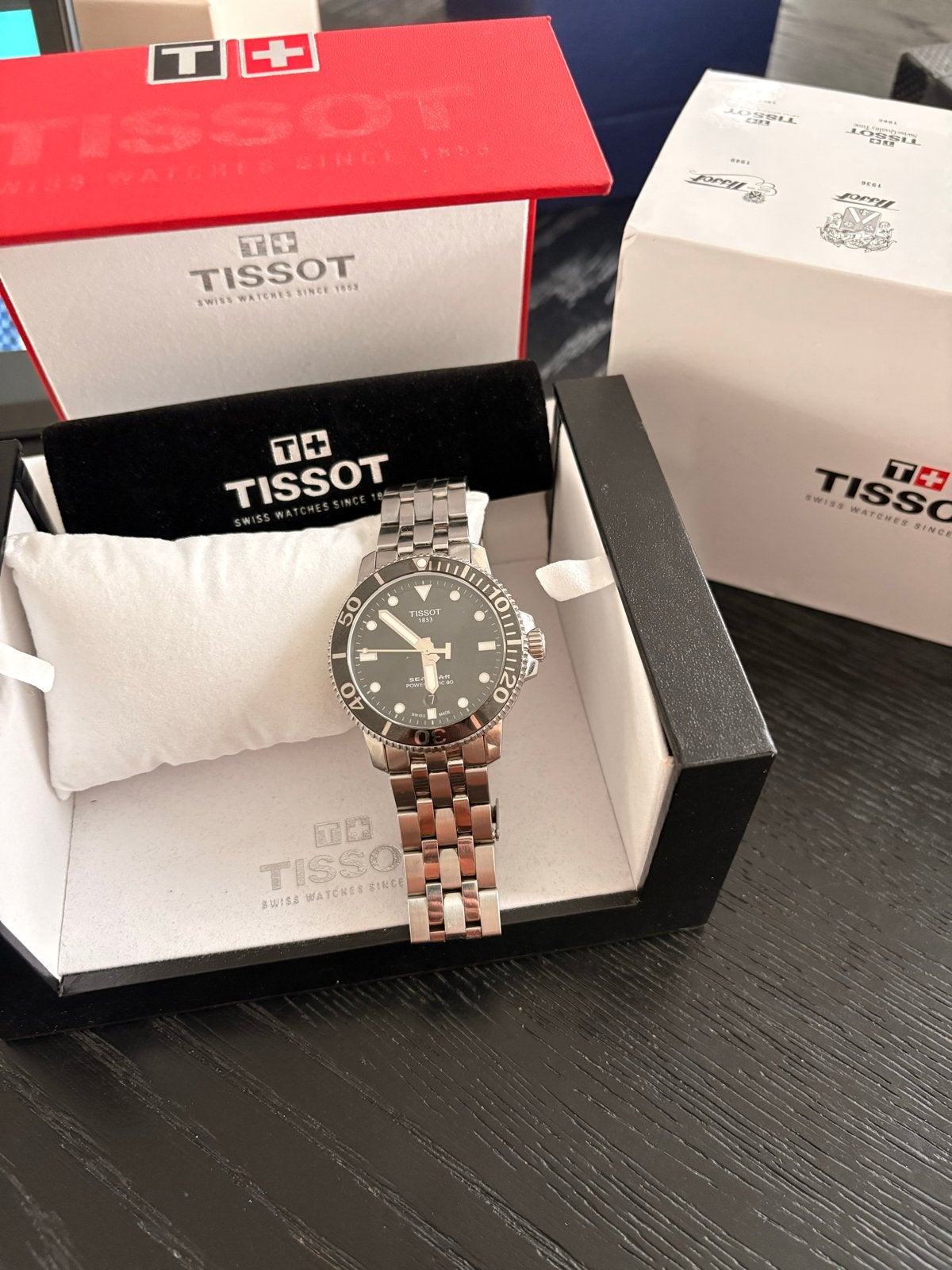 Tissot Seastar 1000 Powermatic 80 Herenhorloge, Overige merken, Staal, Polshorloge, Ophalen of Verzenden