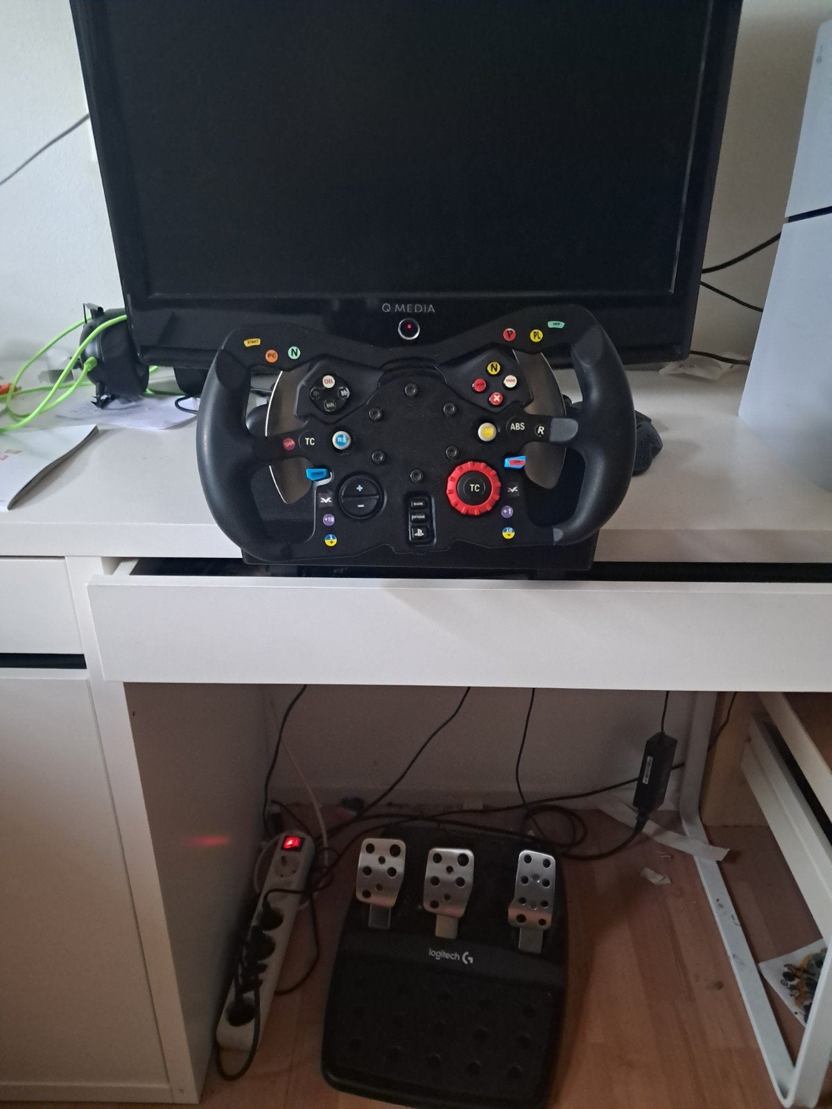 Logitech G29/G920 racestuur met verwisselbaar stuur, Spelcomputers en Games, Spelcomputers | Overige Accessoires, Racestuur, Gebruikt