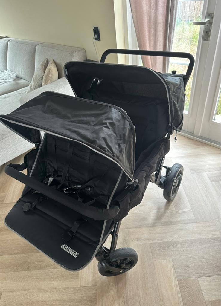 Meerlingwagen - Ideaal voor meerdere kinderen, Kinderen en Baby's, Buggy's, Ophalen, Zo goed als nieuw