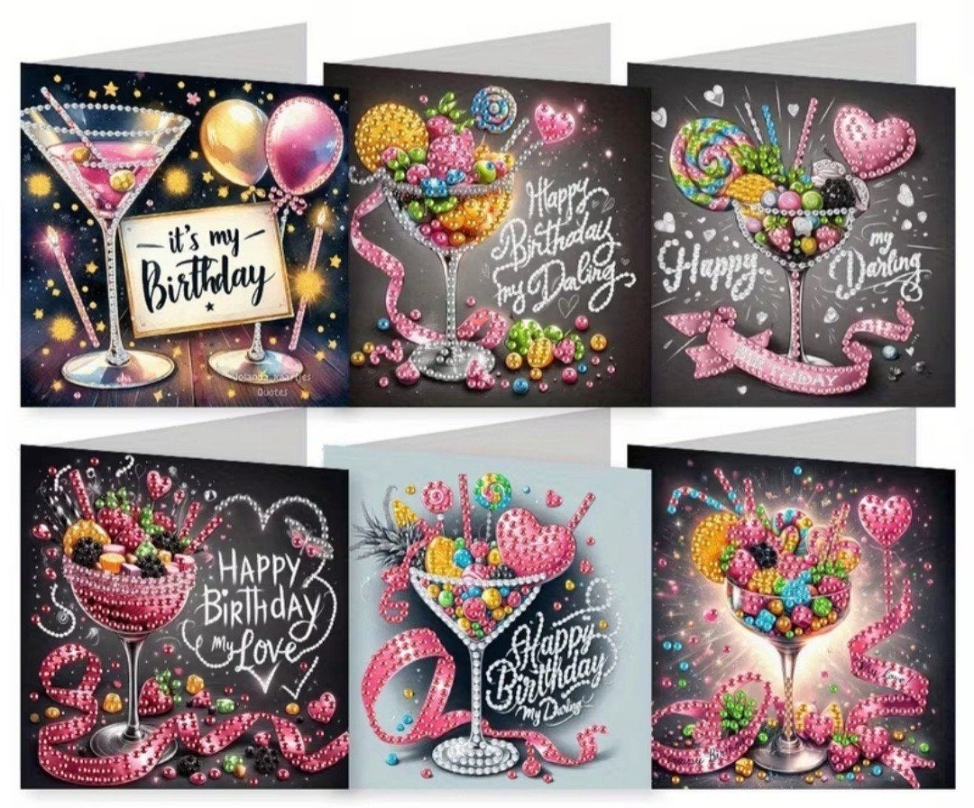 Diamond painting kaarten, Hobby en Vrije tijd, Kaarten | Zelf maken, Ophalen of Verzenden, Nieuw, Overige thema's
