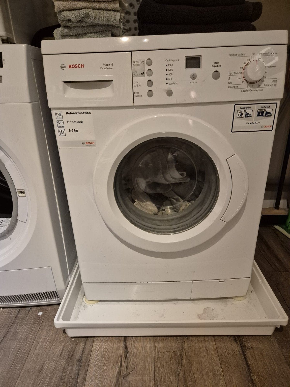 Bosch Maxx 6 VarioPerfect Wasmachine - 1-6 kg, 4 tot 6 kg, Ophalen of Verzenden, Voorlader, 85 tot 90 cm