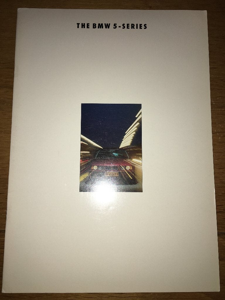 BMW 5 sedan E34 brochure folder Zuid Afrika 1994, Ophalen of Verzenden, Zo goed als nieuw, BMW