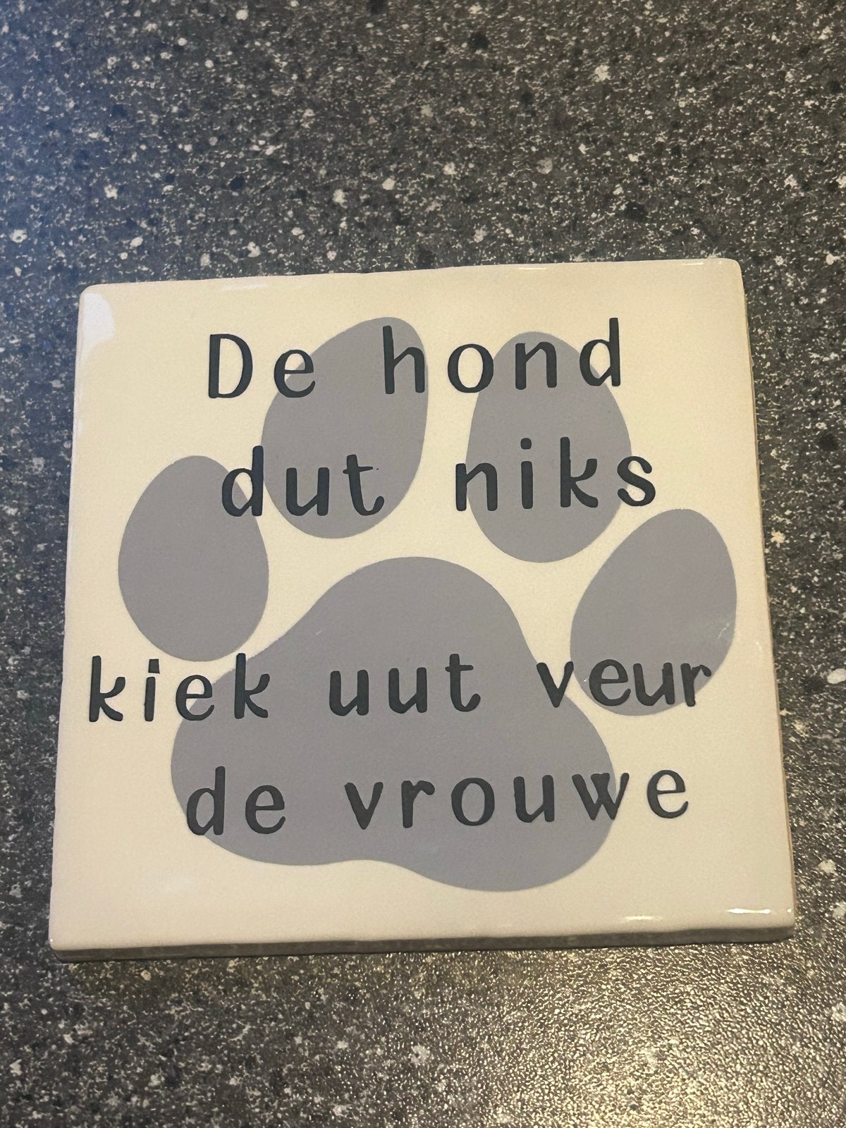 Leuke tegels met tekst - Diverse designs, Ophalen of Verzenden, Gebruikt, Meerkleurig, Steen/keramiek