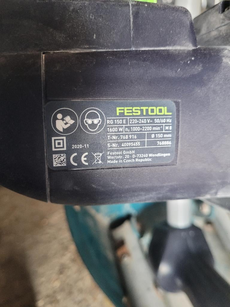 Diamant schuurmachine Festool, Ophalen of Verzenden, Gebruikt, 1200 watt of meer, Vlakschuurmachine