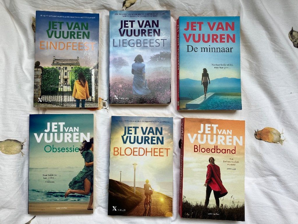 Thrillers Jet van Vuuren 6 voor 12,50€, Boeken, Ophalen of Verzenden, Zo goed als nieuw, Jet van Vuuren