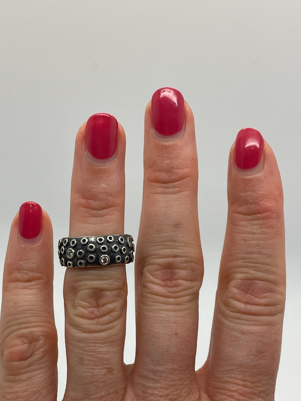 E130 Prachtige zilveren Pandora ring zirkonia maat 16, Ophalen of Verzenden, Kleiner dan 17, X, Dame