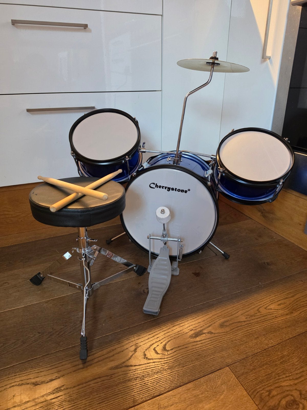 Cherrystone drumstel voor kinderen - Blauw, Ophalen, Zo goed als nieuw, Overige merken