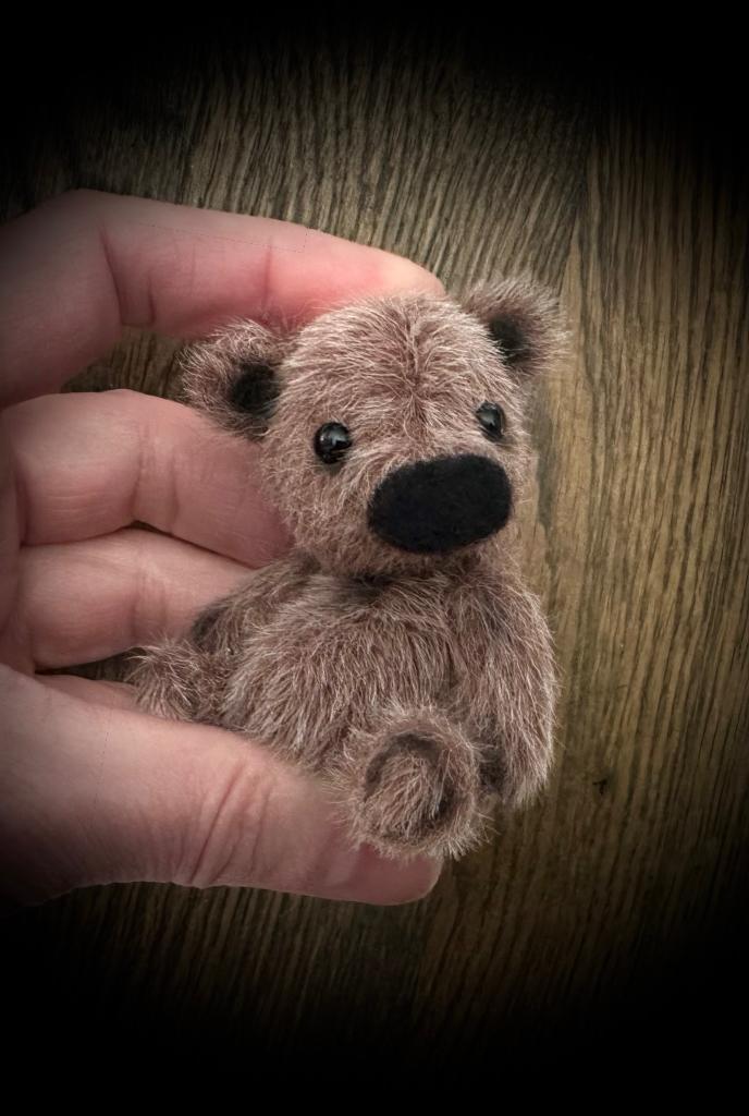 Mini Teddybeer teddy beer handgemaakt beweegbaar pop doll, Verzamelen, Beren en Cherished Teddies, Nieuw, Stoffen beer, Overige merken