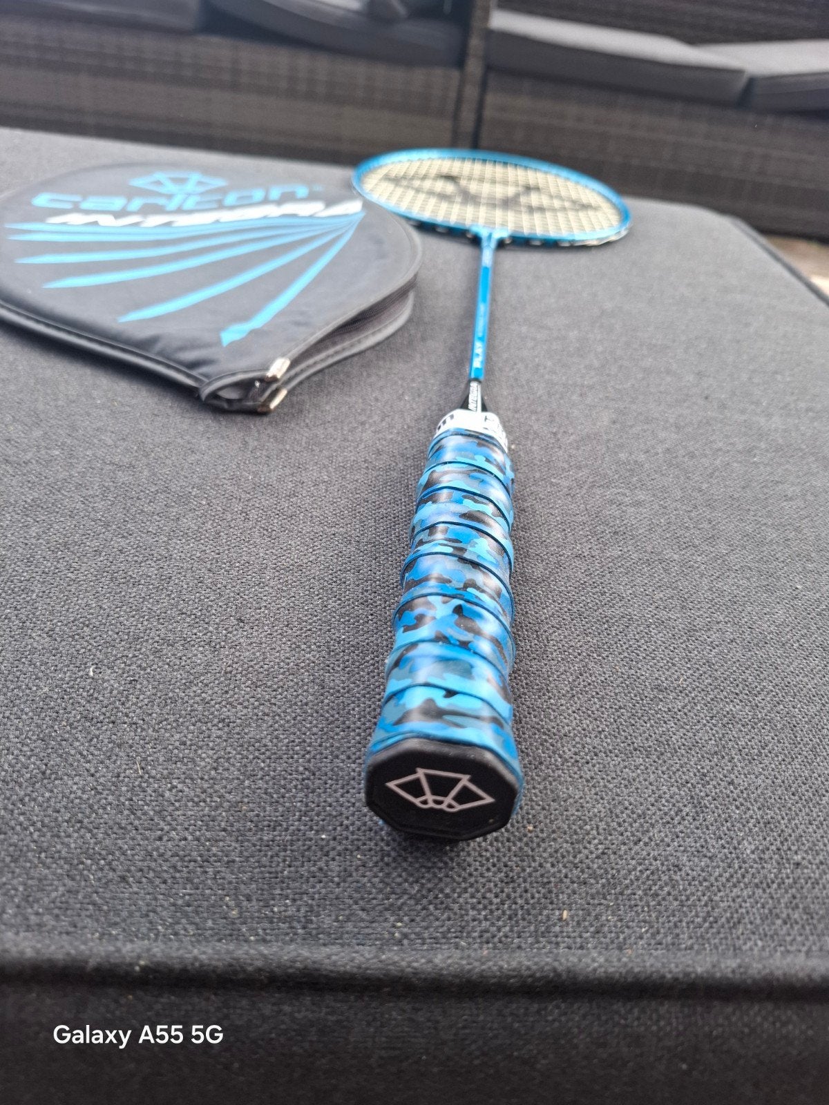 Carlton Integra badmintonracket met hoes, Sport en Fitness, Badminton, Gebruikt, Onbekend, Ophalen of Verzenden, Racket(s)