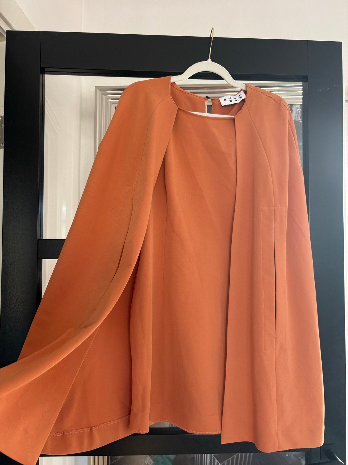 Just Eve jurk met cape, oranje, maat M, Ophalen of Verzenden, Gedragen, Maat 38/40 (M), Oranje