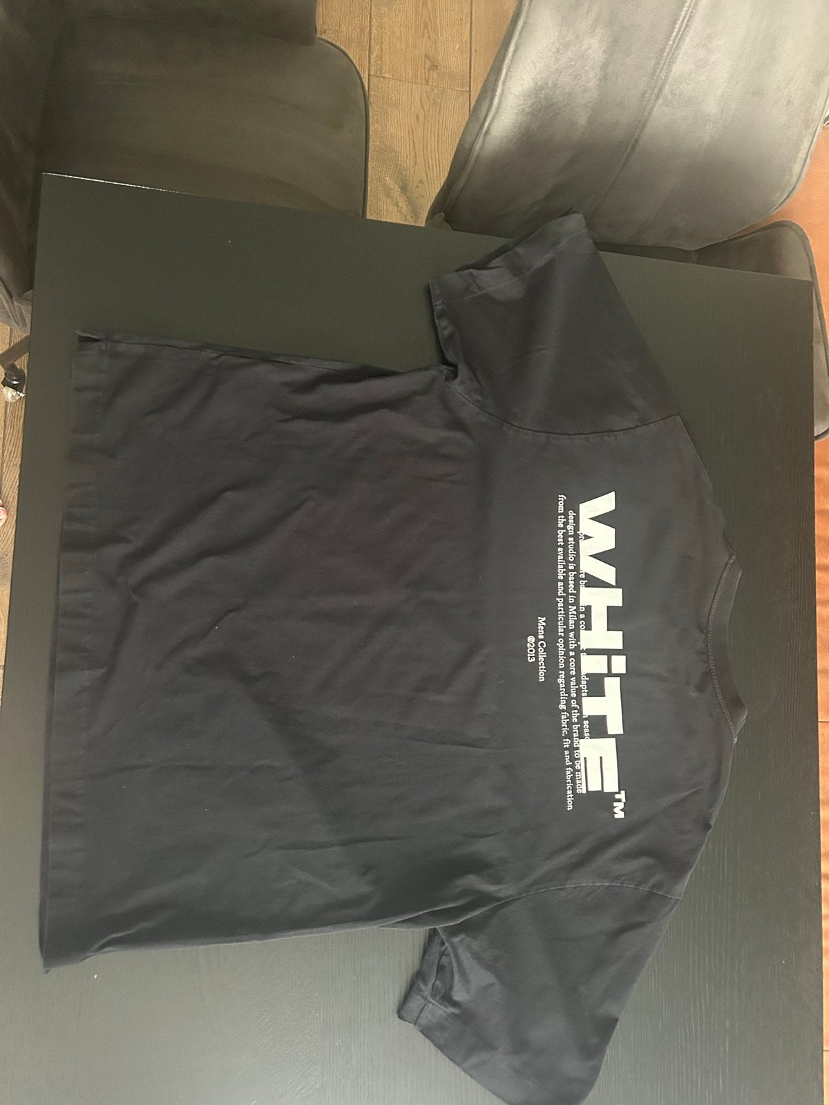 Off-White T-shirt - Zo goed als nieuw - Maat XL, Ophalen of Verzenden, Zo goed als nieuw, Maat 56/58 (XL), Zwart