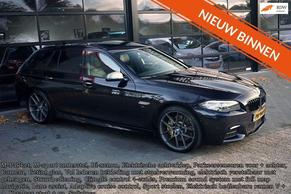 BMW 5-serie Touring M550xd, Softclose, M-pakket, 20 inch, Le, Automaat, Dealer onderhouden, Gebruikt, Euro 6