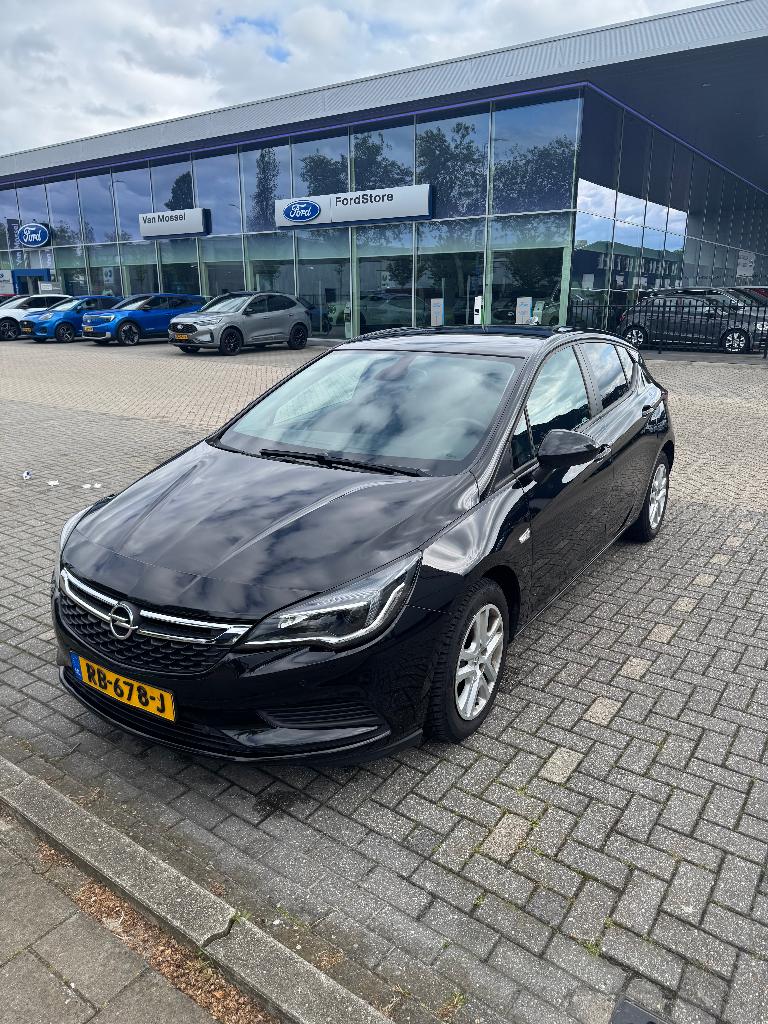 Opel Astra 1.0 Turbo 77KW 2017 Zwart | Zuinig & Comfortabel, Stof, Euro 6, 620 kg, Origineel Nederlands