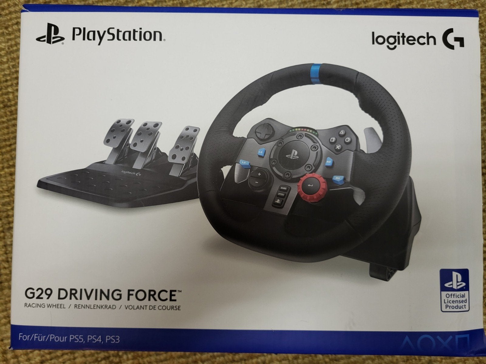Logitech G G29 Driving Force Racestuur - PS5/PS4/PC, Ophalen of Verzenden, Zo goed als nieuw, Stuur of Pedalen, PlayStation 4