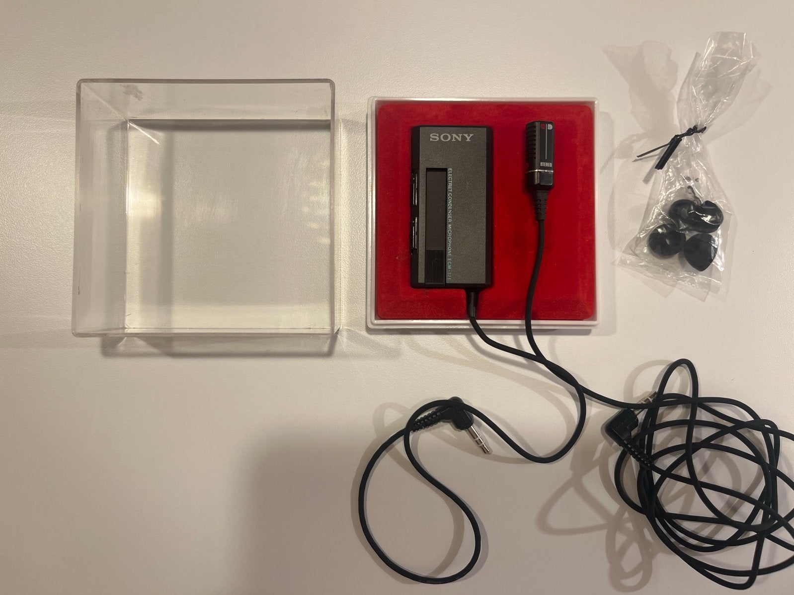Sony Electret Condenser Microfoon ECM-121, Ophalen of Verzenden, Gebruikt, Studiomicrofoon