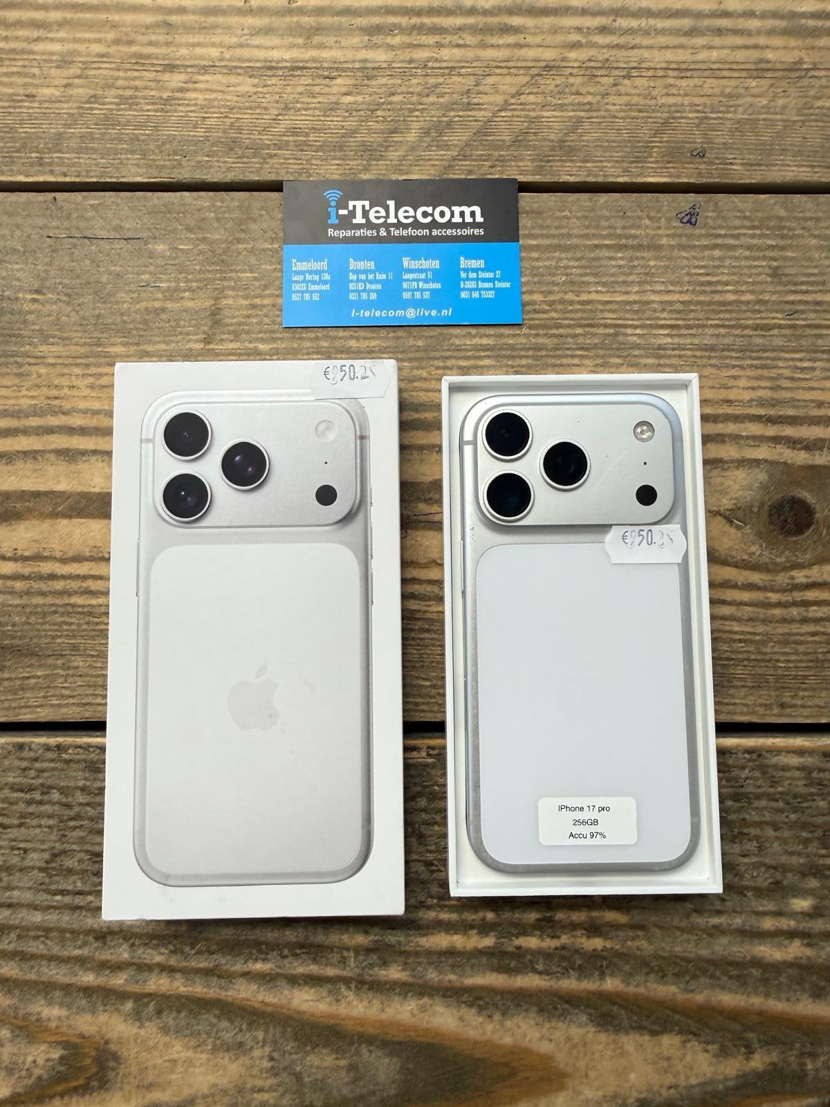 Iphone 17 pro silver 256 GB + garantie 97%, Ophalen of Verzenden, Zo goed als nieuw, Overige typen