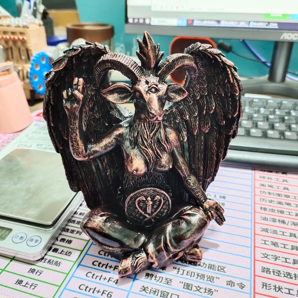 Baphomet Beeld Satan Lucifer Geit Occult Beeldje, Verzenden, Nieuw, Religie