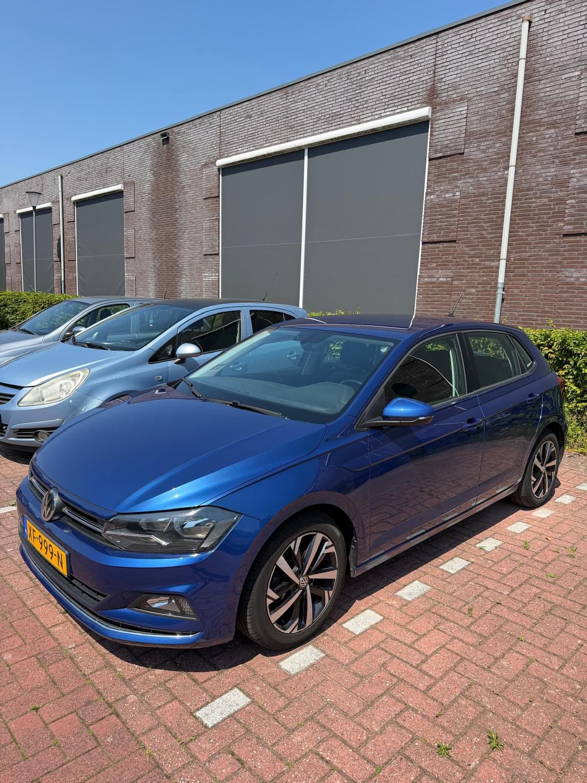 Volkswagen Polo 1.0 TSI | NAP | ACC | Front Assist | NEW APK, Auto's, Voorwielaandrijving, Stof, 40 €/maand, Blauw