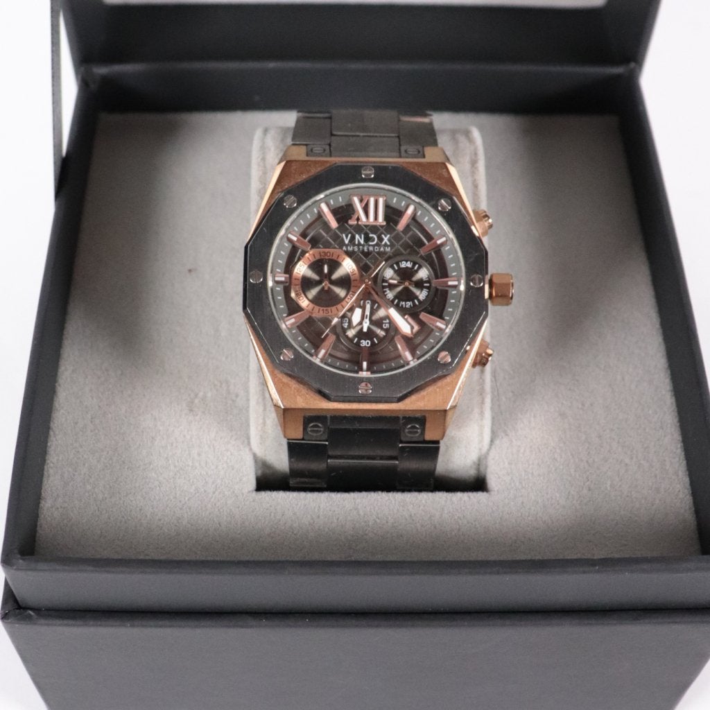 VNDX Amsterdam Heren Horloge - ZGAN, Flex Ltd., Zo goed als nieuw, https://flex.com/contact-us, Nobelstraat 10, 5807 GA Oostrum LB, Limburg, Nederland