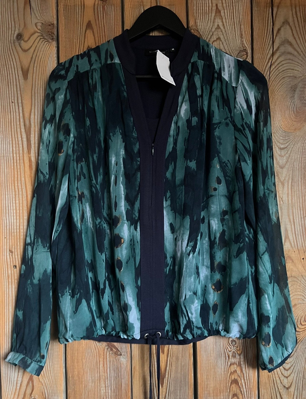 Nieuwe blauw/groene blouse Witteveen maat 40, Ophalen of Verzenden, Nieuw, Maat 38/40 (M), Blauw